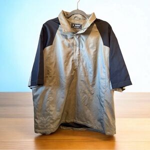 Landway Wind Resistant Golf Shirt Men's sz XL Pull Over Short Sleeve Soft Shell